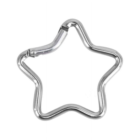 Carabiner Clip Star Shaped Climbing Buckle Aluminum Alloy Heavy Duty Keyring Hook for Camping Fishing Hiking Traveling