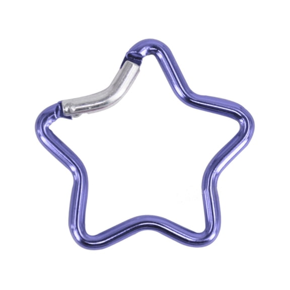 Carabiner Clip Star Shaped Climbing Buckle Aluminum Alloy Heavy Duty Keyring Hook for Camping Fishing Hiking Traveling