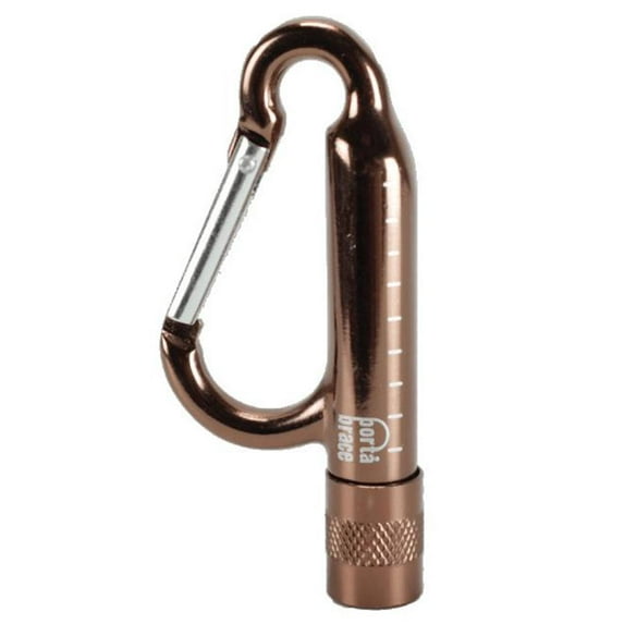 Carabiner Clip with Flashlight, Copper
