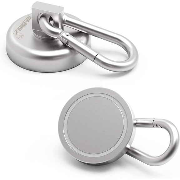 - Carabiner Magnetic Hooks 80LBS Heavy Duty Neodymium Magnet Carabiner with Swivel Carabiner Snap Hook for Indoor/Outdoor Hanging Bagnet Grill Kitchen Purse Factory Warehouse Office (2Pack)