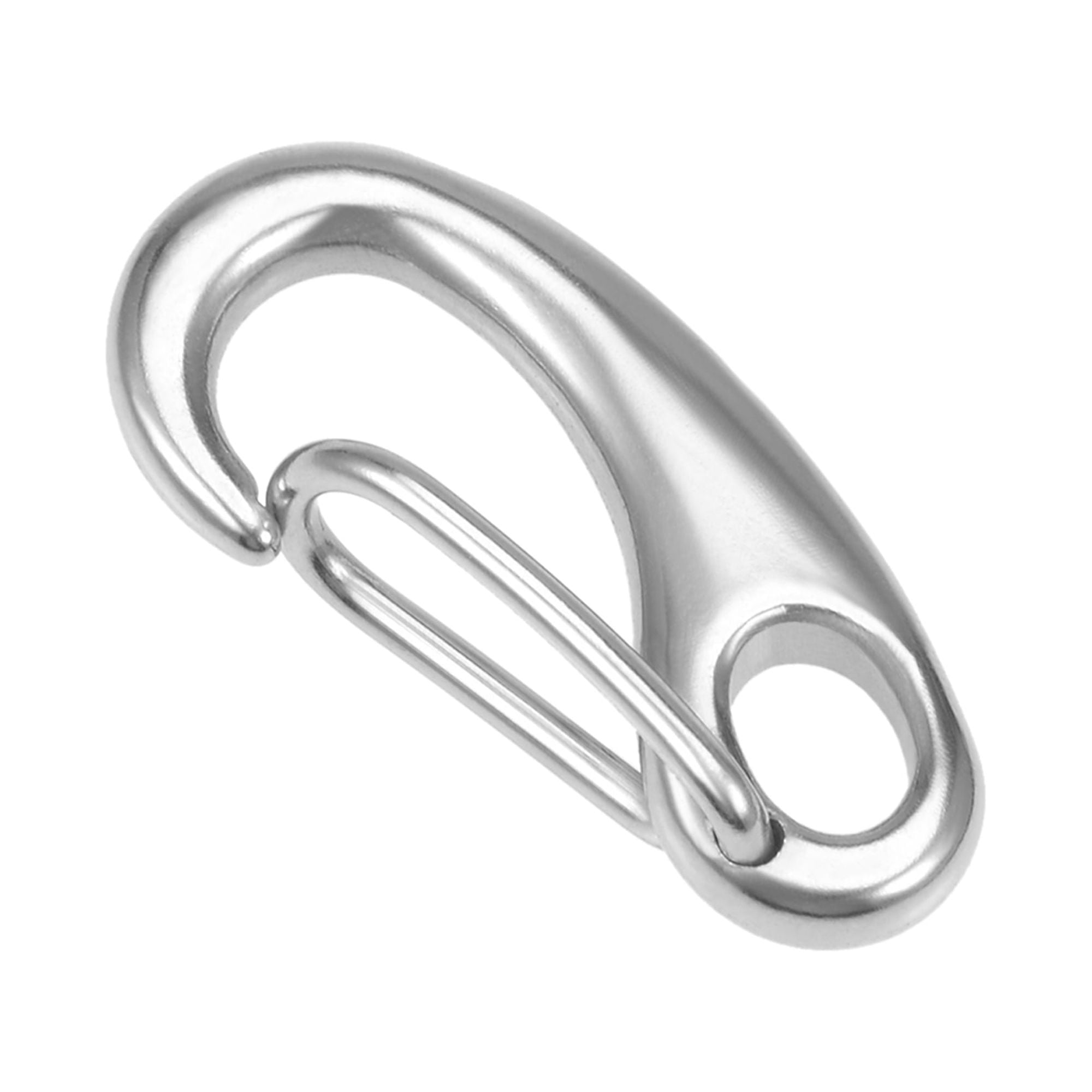 STAINLESS STEEL Carabiner Clip ~ 8mm x 80mm ~ NON RUSTING Snap Hooks Large  CLIPS