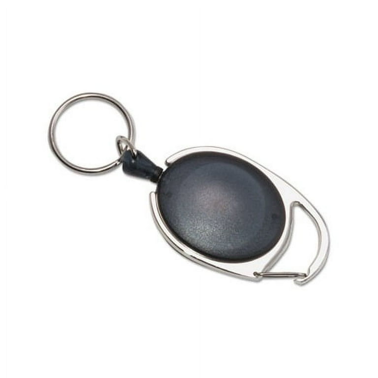 Carabiner-Style Retractable ID Card Reel, 30 Carabiner-Style Retractable ID Card Reel, 30