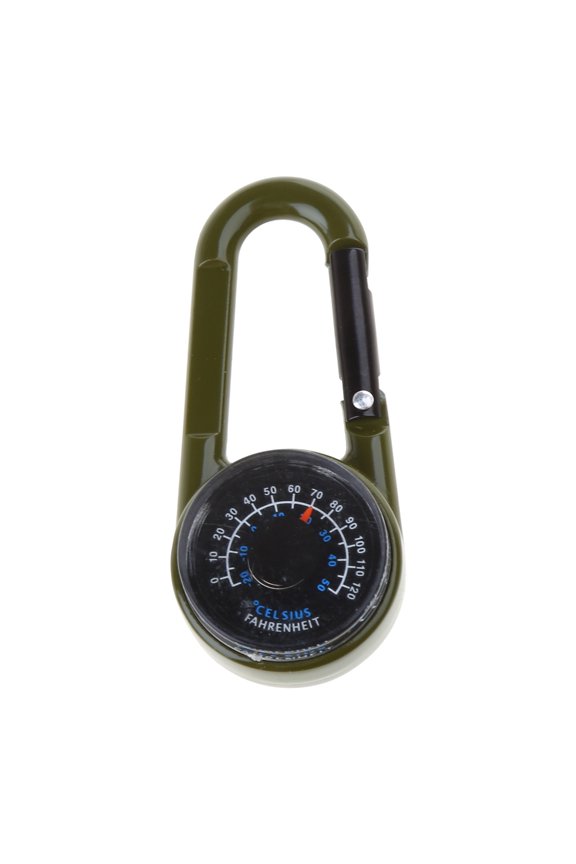 Carabiner keychains Thermometers Compasses Outdoor Mountaineering buckles