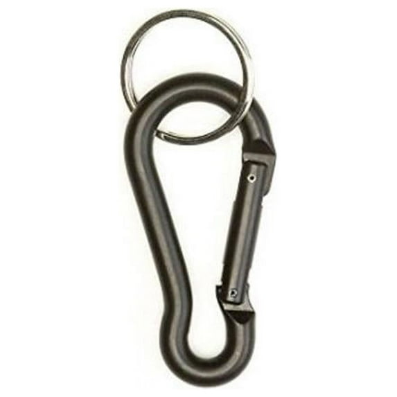 Carabiner with Key Chain, Black