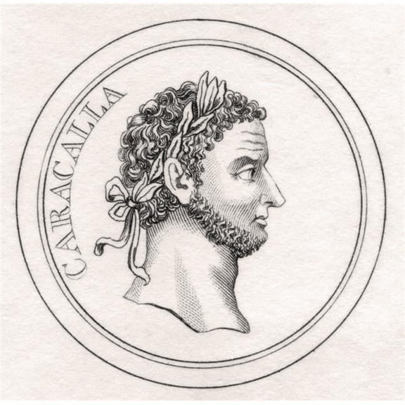 Caracalla 186 217Ad Born Lucius Septimius Bassianus & Later Called Marcus Aurelius Septimius Bassianus Antoninus Aug Poster Print - Large - 24 x 24