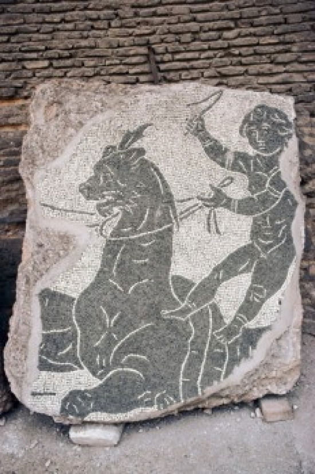 Caracalla Mosaic Artist Unknown Mosaic Canvas Art - (24 x 36)