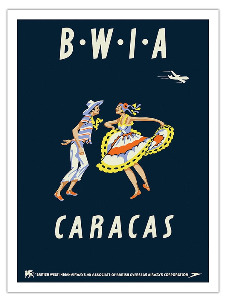 Caracas Venezuela - British West Indies Airways BWIA (Bee-Wee ...
