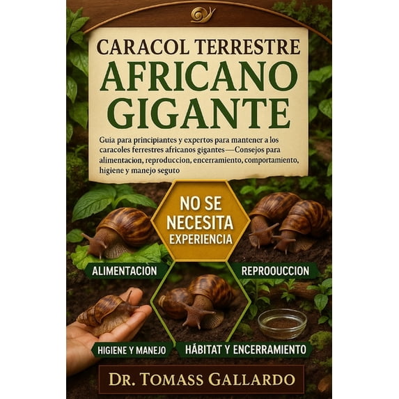 Caracol Terrestre Africano Gigante: GuÃa para principiantes y expertos para mantener a los caracoles terrestres africano, (Paperback)
