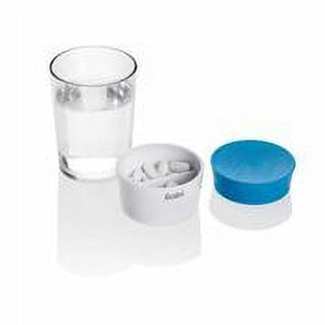 Carafe with Drink Cup and Pill Box, 2-Compartments