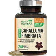 Caralluma Fimbriata Extract 1200mg - Maximum Strength Natural Caralluma Fimbriata Capsules Endurance Support, Best Vegan Caps for Women and Men - 240 Capsules