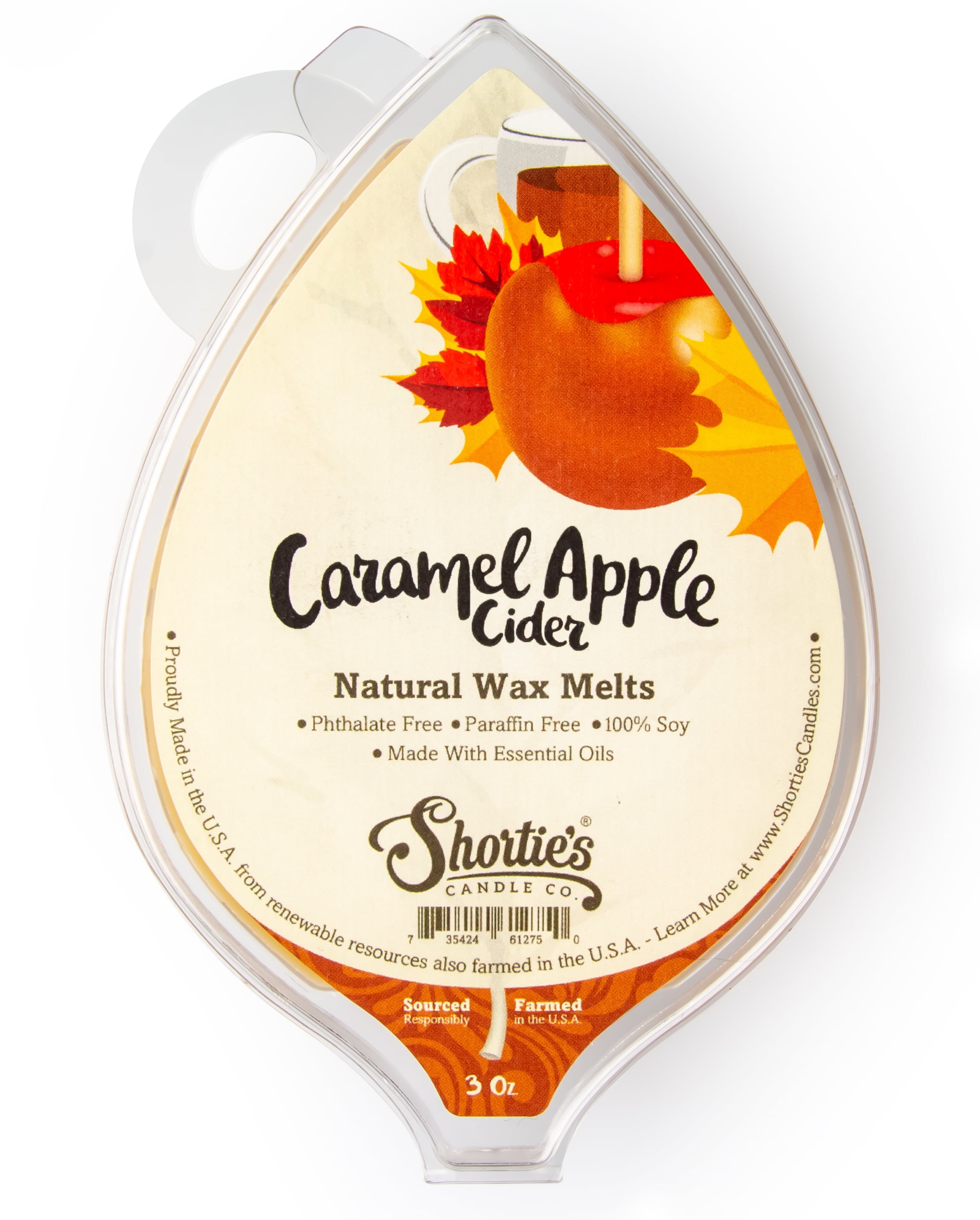 Natural Nontoxic Vegan Highly Scented Apple Cedar & Vanilla Wax