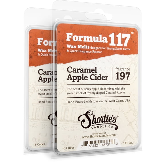 Caramel Apple Cider Wax Melts Multi Pack - Highly Scented + Natural Oils - Shortie's Candle Company