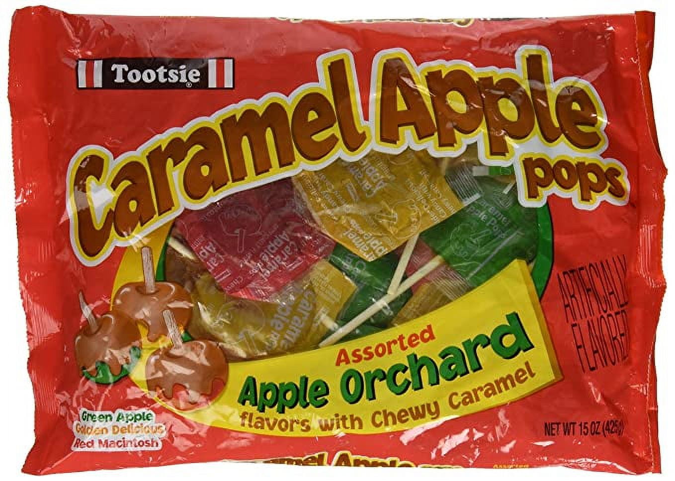 Caramel Apple Orchard Pops, Assorted Flavors, Chewy Caramel