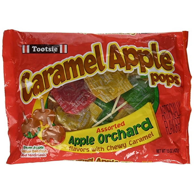 Caramel Apple Orchard Pops, Assorted Flavors, Chewy Caramel