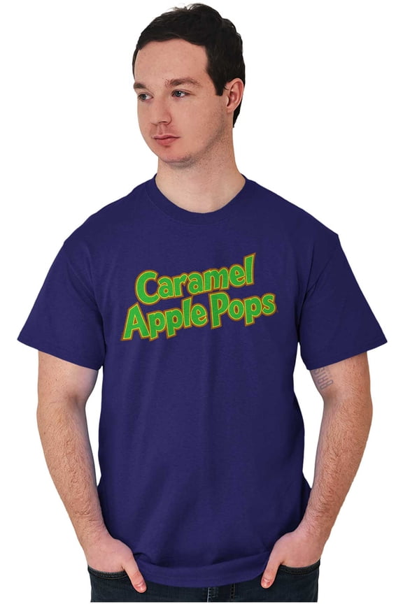 Caramel Apple Pops Candy Logo Men's Graphic T Shirt Tees Brisco Brands L