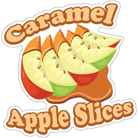 Caramel Apple Slices 8" Decal Concession Stand Food Truck Sticker