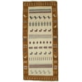 thumbnail image 1 of Caramel Brown Tribal 3X6 Indo-Gabbeh Oriental Rug, 1 of 11
