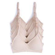 Caramel Cantina 4 Pack V Neck Padded Bralette Adjustable Straps