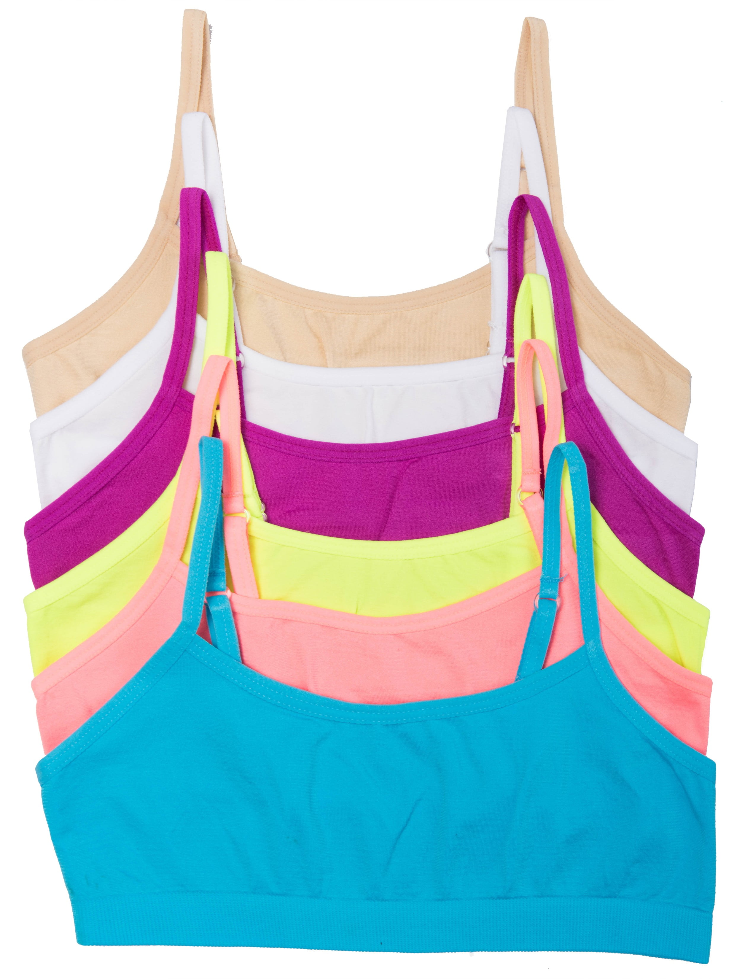 Caramel Cantina Big Girls 6 Pack Seamless Training Comfort Bras, Basics,  Small : : Clothing, Shoes & Accessories