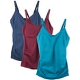 thumbnail image 1 of Caramel Cantina Women 3-Pack Maternity Cami Nursing Shelf Bra Long (Small, Winter), 1 of 19