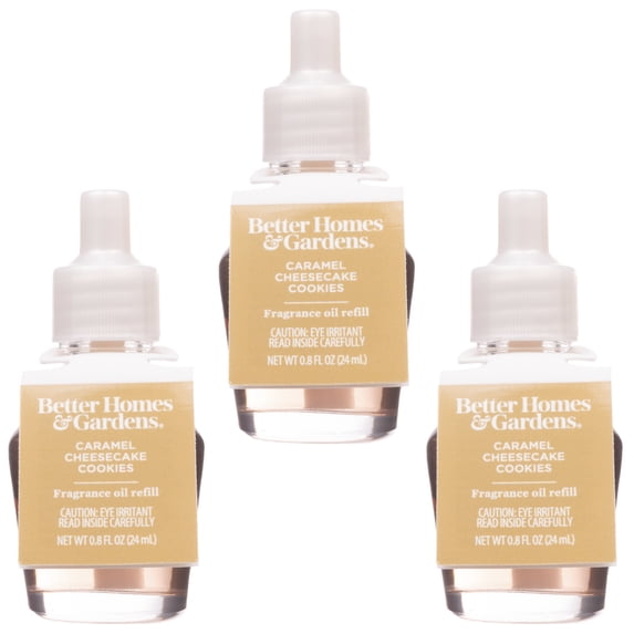 Caramel Cheesecake Cookies Fragrance Oil Refill, Better Homes & Gardens, 24 ml (3-Pack)