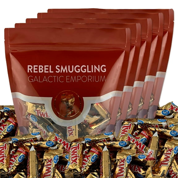 Twix Caramel Chocolate Fun Size Candy Bars Bulk 5 x 2LB Bags by Rebel Smuggling Galactic Emporium (10lbs Total)