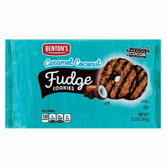 Caramel Coconut Fudge Cookies, 8.5oz- Pack of 5