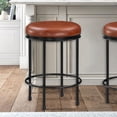 thumbnail image 1 of Caramel Color & Rounded Feet / Backless Stool for Counter, 1 of 5