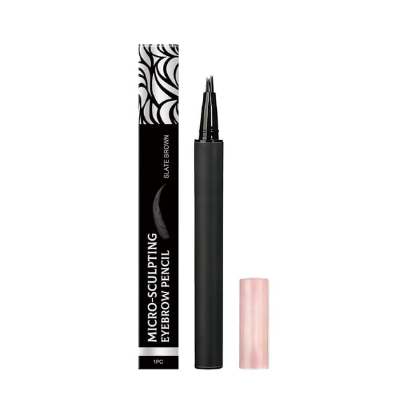 Caramel Light Gold Microblading Eyebrow Pencil - Ultra-Fine Tip for Hair-Like Strokes - Waterproof & Long-Wear Brow Definer