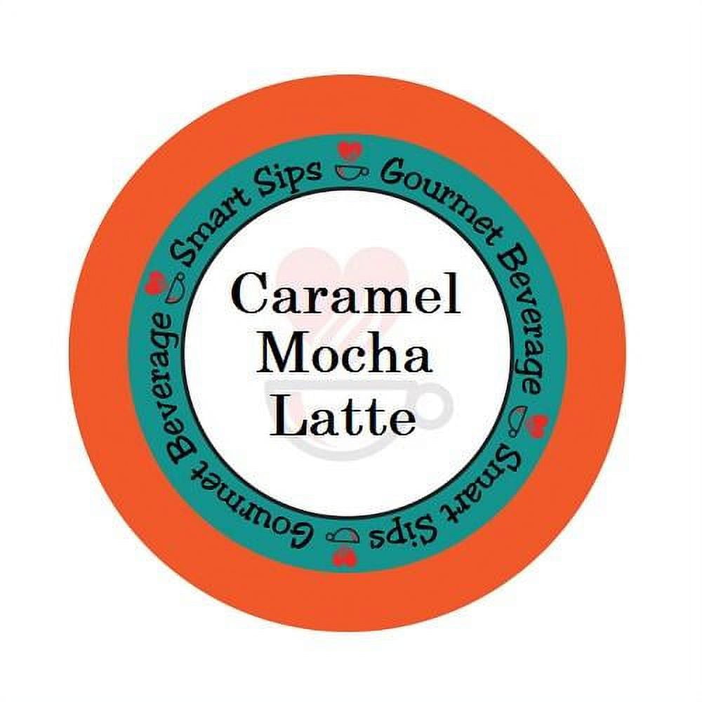 Caramel Mocha Latte, 24 Single Serve Gourmet Latte Pods, Compatible With Keurig K-cup Brewers