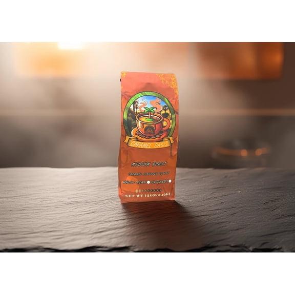 Caramel Oasis Flavored Ground Coffee, Medium Roast, 12 oz