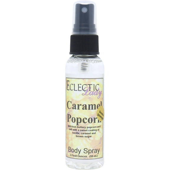 Caramel Popcorn Body Spray, Eclectic Lady, Hydrating Mist, Unisex (Double Strength), 2 oz