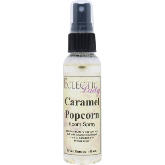Caramel Popcorn Room Spray by Eclectic Lady, 4 Ounces, Fragrant Aromatic Room Mist For Home, Room, Office