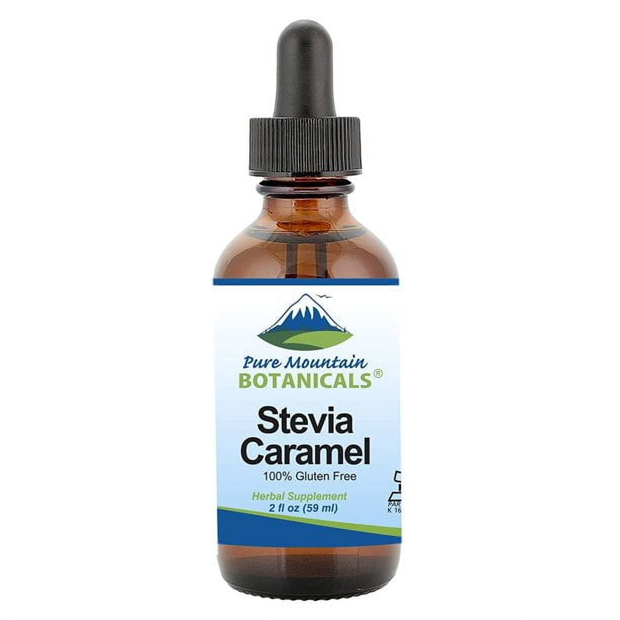 Caramel Stevia Drops, Alcohol Free and Kosher, Flavored with Natural