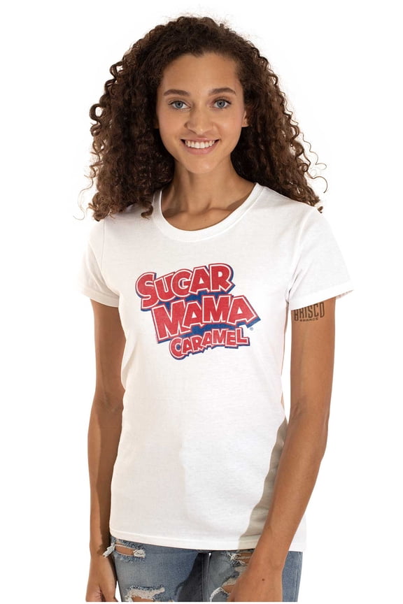 Caramel Sugar Mama Original Logo Women's T Shirt Ladies Tee Brisco Brands S