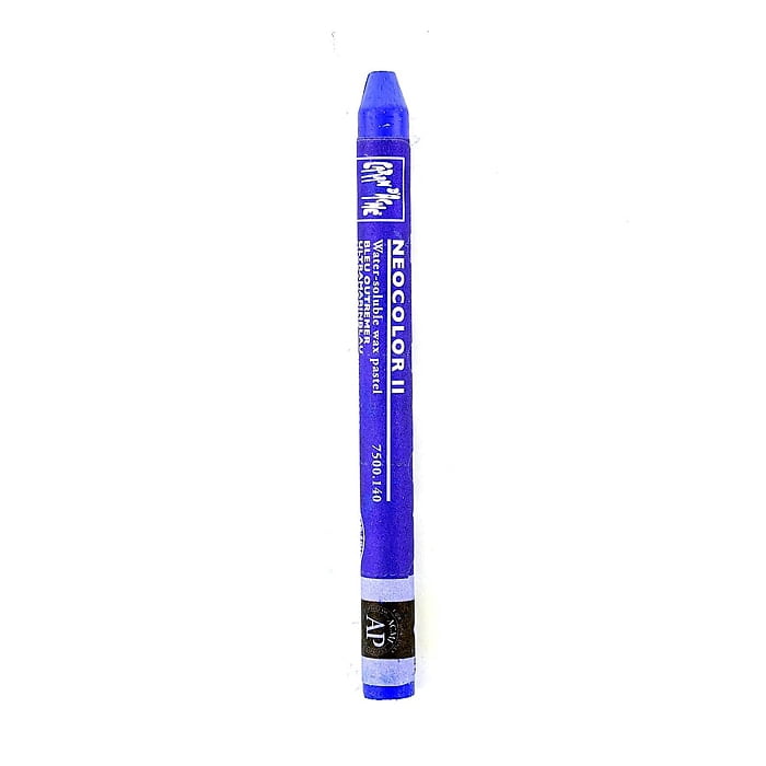 Caran D'Ache Neocolor Ii Aquarelle Water Soluble Wax Pastels Ultramarine Blue [Pack Of 10] (10PK-7500-140)