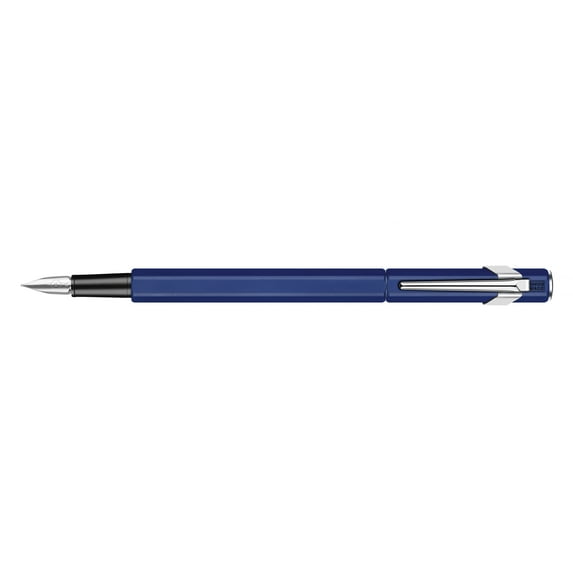Caran d'Ache 849 Fountain Pen, Metal Sapphire Blue, 1-Count