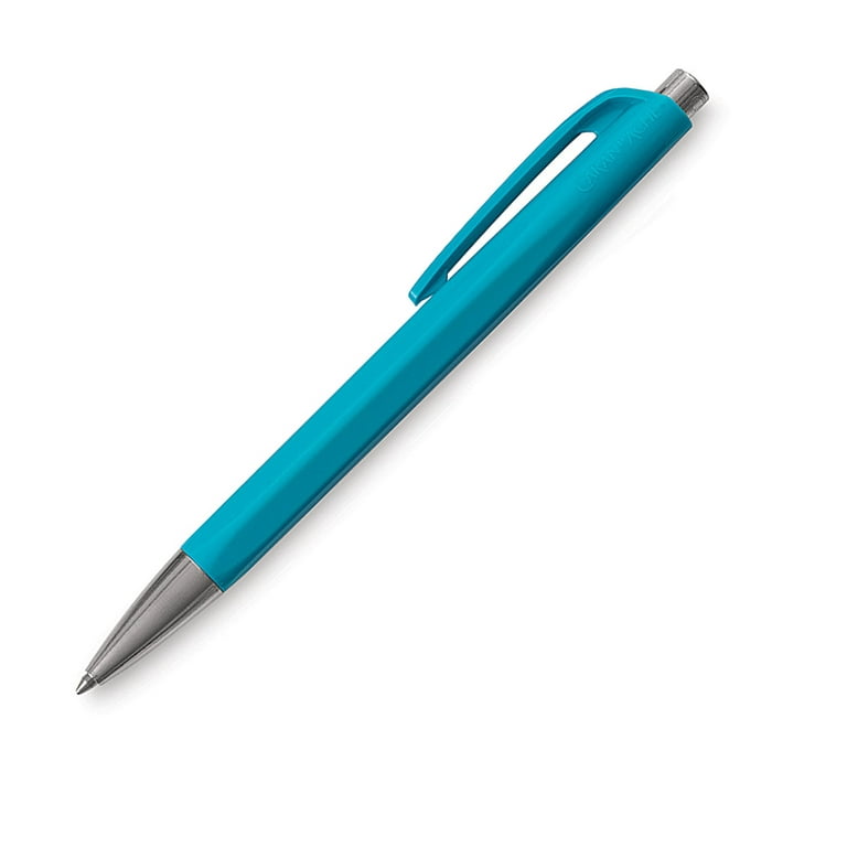 Caran d'Ache Infinite Ball Point Pen - Turquoise, Blue Ink 