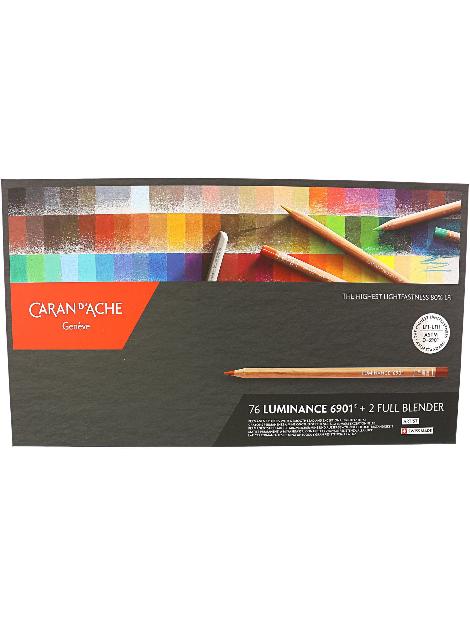 Caran d'Ache Luminance 6901 Clr Pncl Set 76 Artist Rng