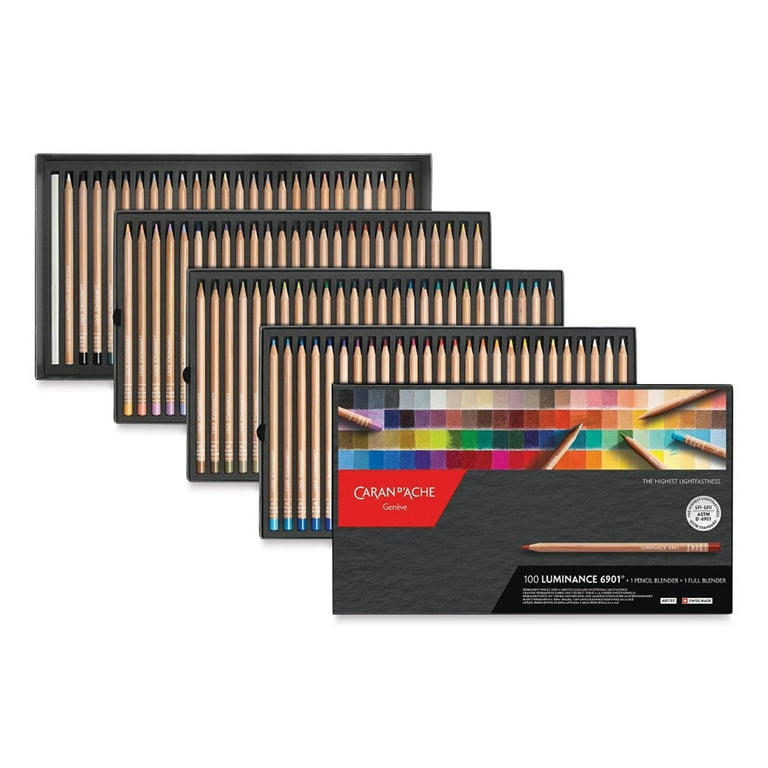 Caran d'Ache Luminance Colored Pencils Set of 100 - Soft Sketching