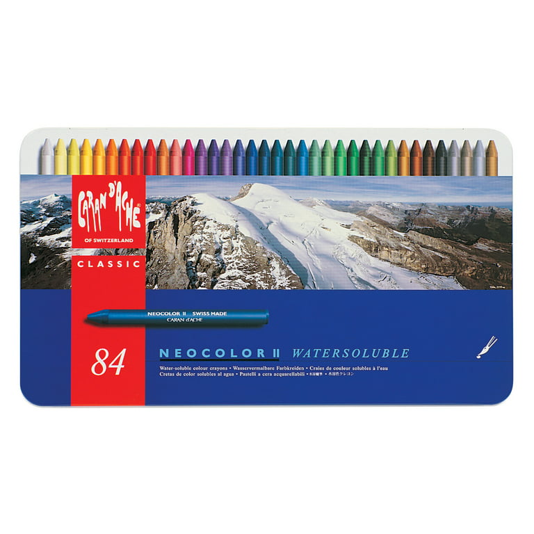 Caran D'Ache Classic Neocolor II Water-Soluble Crayons, 30