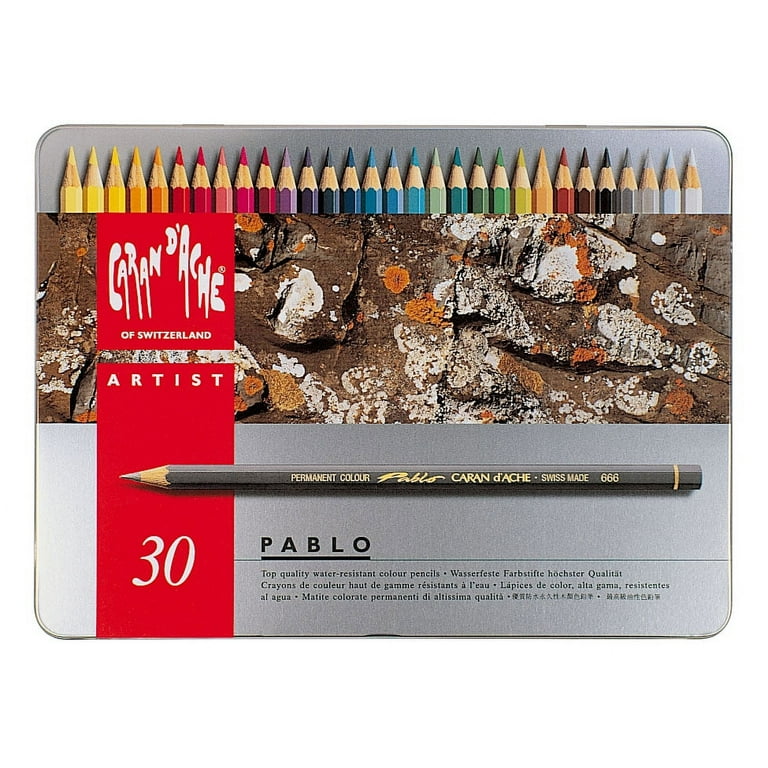 Caran D' Ache Pablo Professional Color Pencils Artists Box Sets,  12/18/30/40/80/120 Colors Set, Crayons De Couleur Permanents - AliExpress