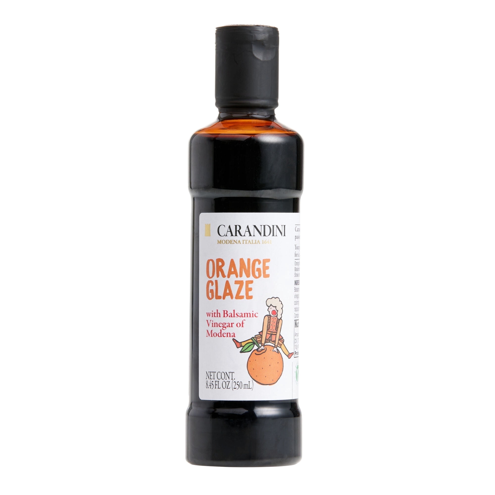 Carandini Orange Balsamic Vinegar of Modena Glaze 8.45 oz Pack of 2 ...