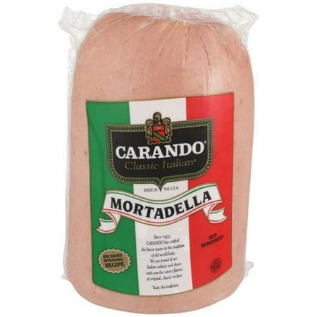 Carando Deli Half Cut Portion 2 Piece Mortadella, 5.6 Pound -- 2 per Case.