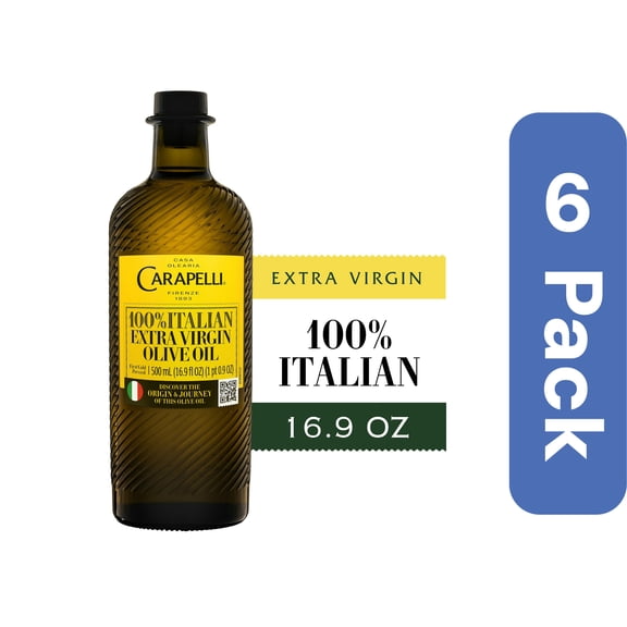 Carapelli Olive Oil 100% Italian 500 ml (Pack Of 6)