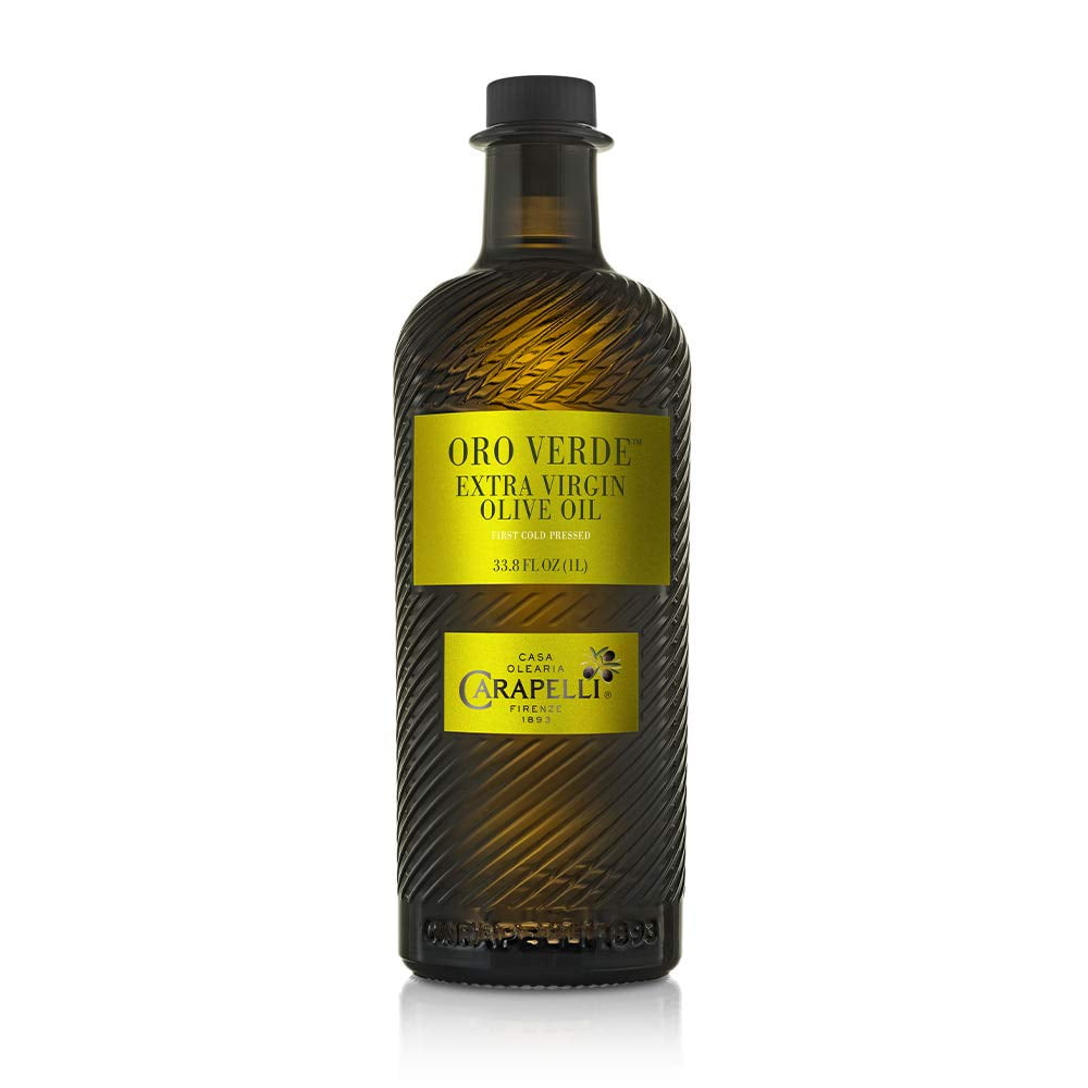 Carapelli - Oro Verde Extra Virgin Olive Oil: First Cold-Pressed EVOO &ndash; 33.8 Fluid Ounces (1 Liter)