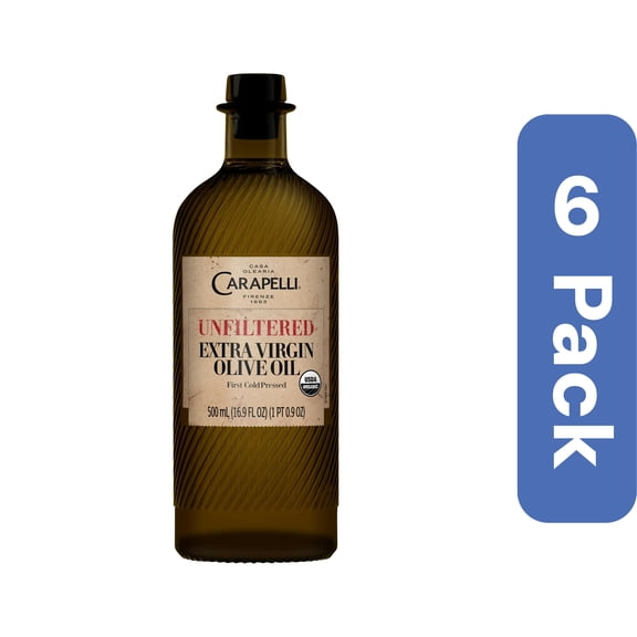 Carapelli Unfiltered Organic EVOO 500 ml (Pack Of 6)