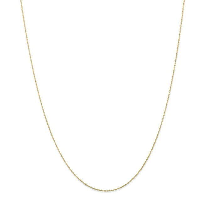 Carat In Karats 10K Yellow Gold Ultrathin Carded Cable Rope Chain