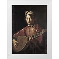 thumbnail image 1 of Caravaggio 11x14 White Modern Wood Framed Museum Art Print Titled - The Lute Player, 1 of 4