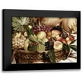 thumbnail image 1 of Caravaggio 14x11 Black Modern Framed Museum Art Print Titled - Boy With Basket of Fruit - Detail, 1 of 5